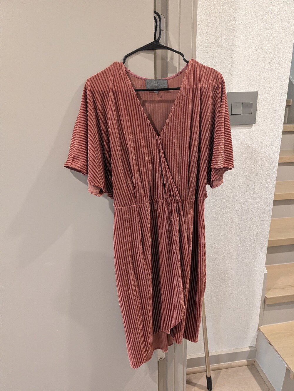 Anthropologie Sunday in Brooklyn Plissé Velvet Dress